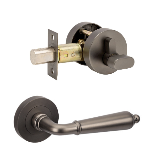 Zanda Oxford Handle + Deadbolt Gun Metal (Graphite Nickel)