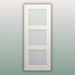 Pre-Primed 3 Lite Glass Door