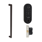 Zanda Duke Pull Bar Handle + Digital Deadbolt - Black (Matt Black)